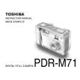 TOSHIBA PDR-M71 Owners Manual