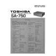 TOSHIBA SA-750 Service Manual