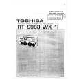TOSHIBA RT-S983 WX1 Service Manual