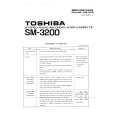TOSHIBA SM3200 Service Manual