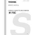 TOSHIBA W715C Service Manual