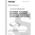 TOSHIBA TLP-X2500E Service Manual