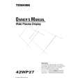 TOSHIBA 42WP27 Owners Manual