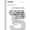 TOSHIBA TDPT80 Service Manual