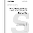 TOSHIBA SD2700 Service Manual